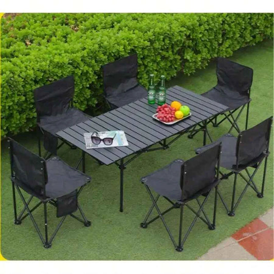 Portable Outdoor Folding Aluminum Alloy Lightweight Table with Storage Bag. Suitable for Camping, Barbecue, Picnic, Travel