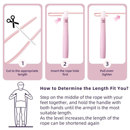 Adjustable Non-Slip Jump Rope for Kids and for Sports Fitness. Anti-Tangle also