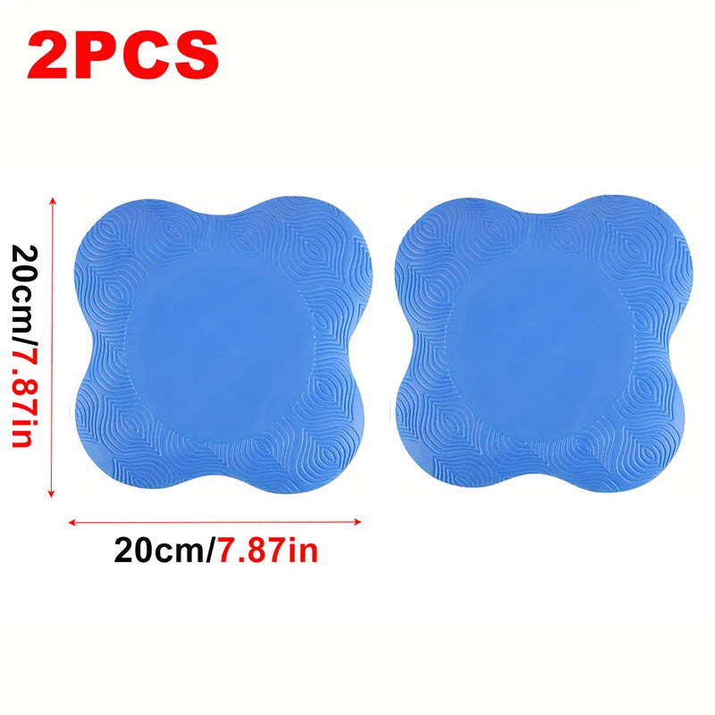 2Pcs TPE Yoga Kneeling Mats. Thickened Anti Slip Yoga Kneeling Protective Pad. For Elbows and Knees.