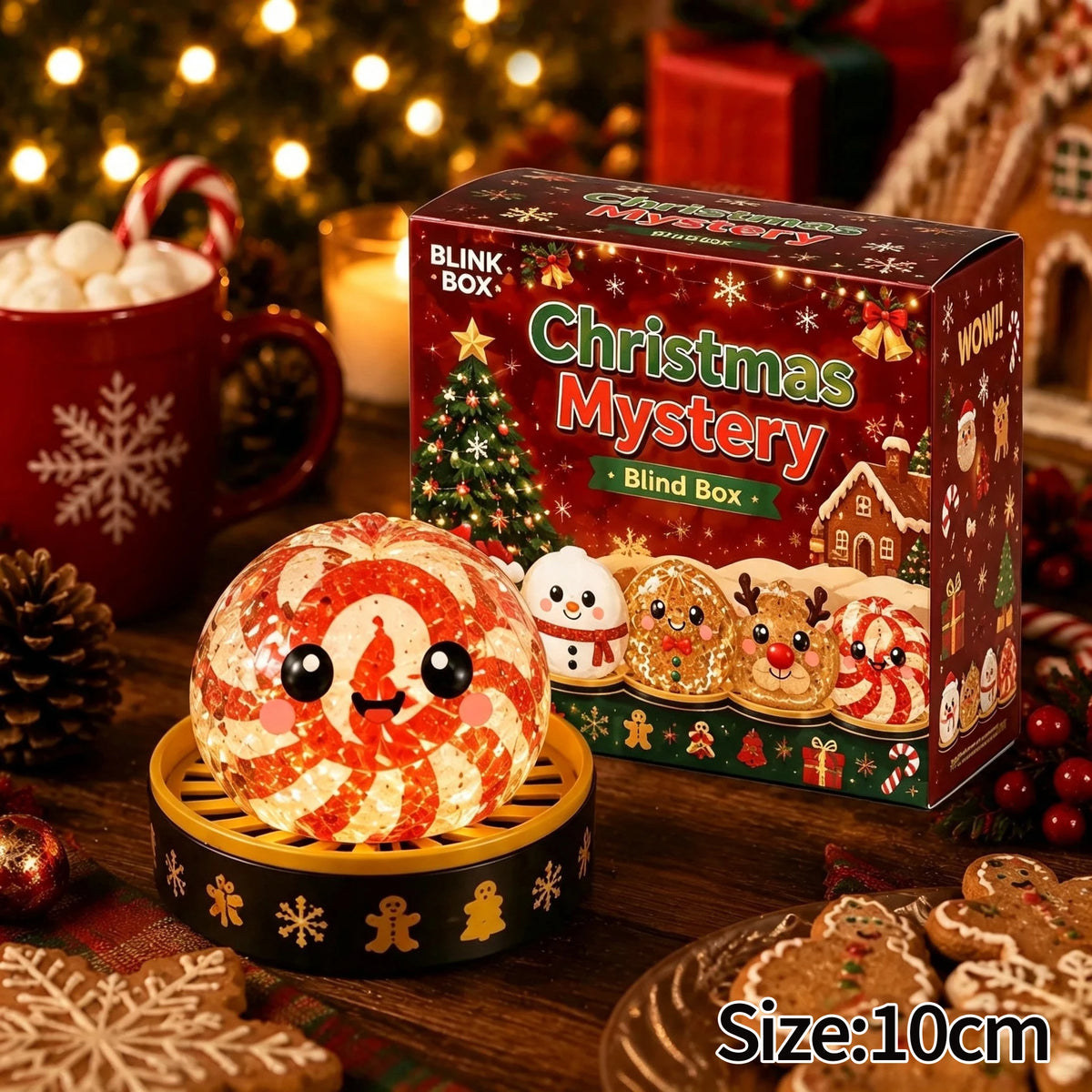Limited Christmas Dumplings Squishy Glitter Maltose Snowman Set.  Squeeze and  Stress Relief Toys