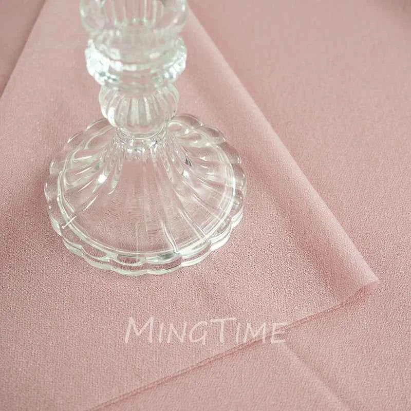 Soft Table Runner, Blush Dust Pink Gauze Rustic, For any Occasion. Dinning Ornament Decoration