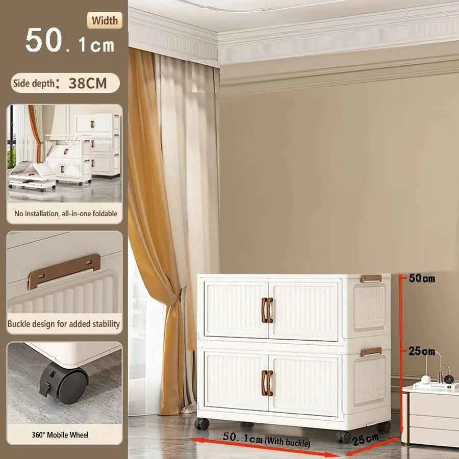 Thickened Home Storage Cabinet .No-Install.  Plastic Cabinet.  Multi-Purpose Organizer