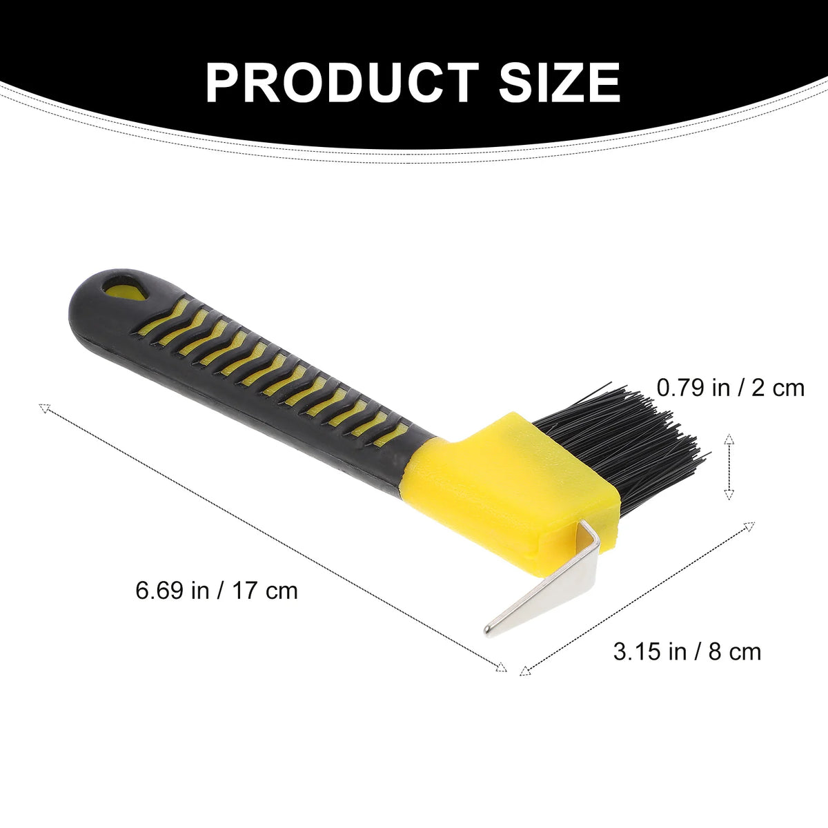 1PC Hoof Stainless Steel Brush. Handle Horse Grooming Tools. Cleaning Anti Rust Practical Horse Hoof