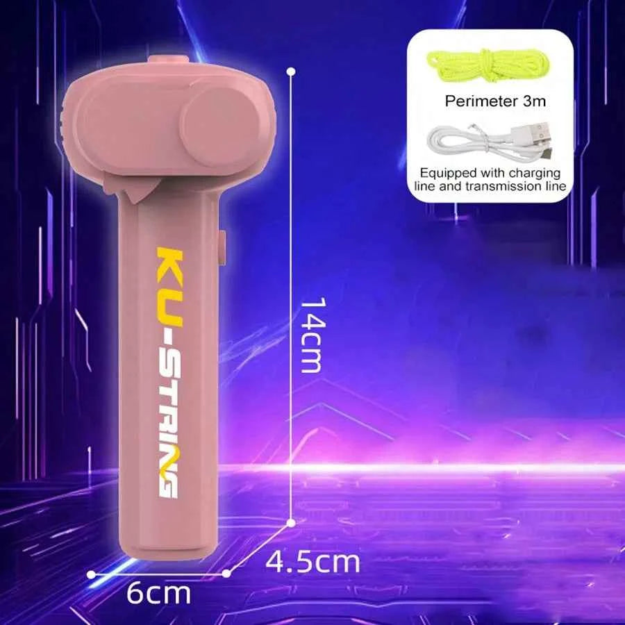 Glowing Rope Launcher Toy, a flying rope loop in the air, brings endless tricks and fun, suitable for outdoor festival party