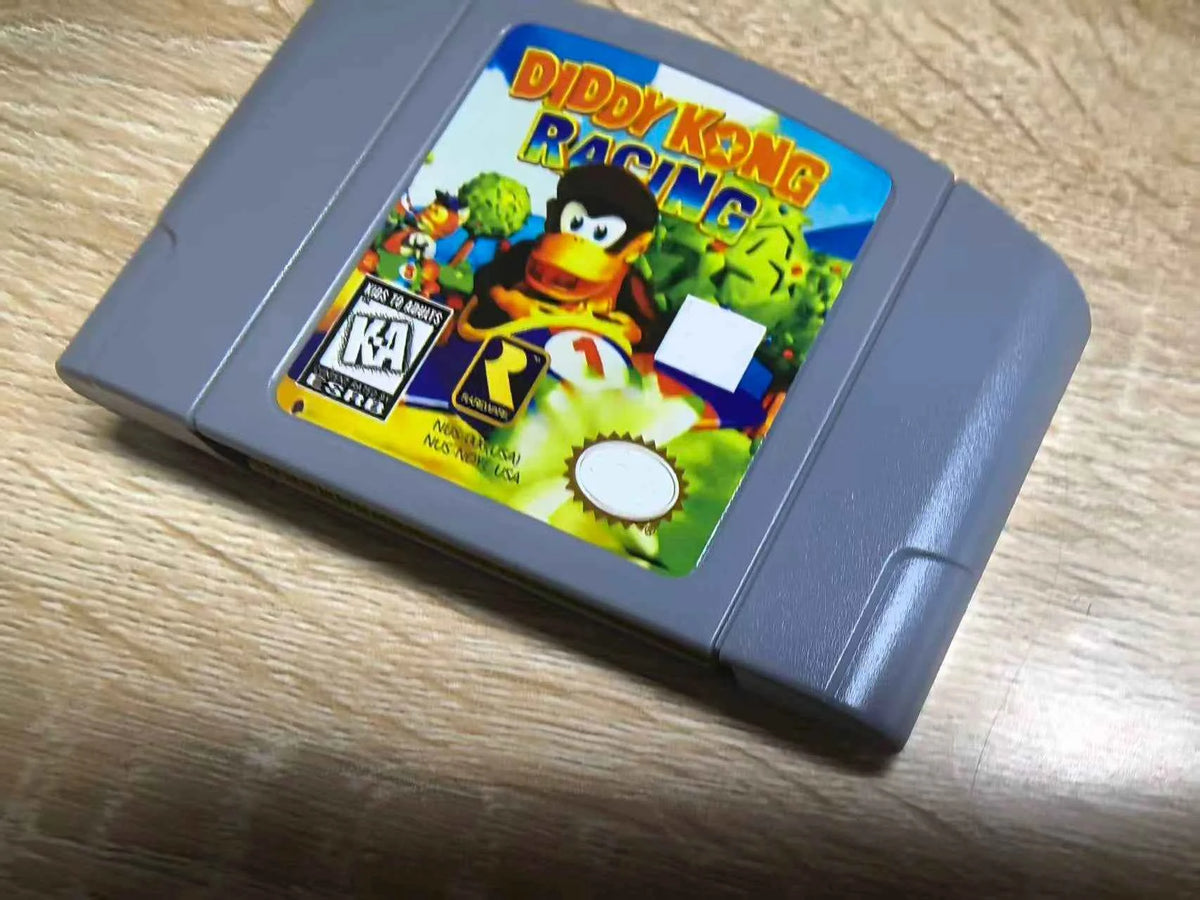 DIDDY KONG RACING USA NTSC Version 64 Bit Console N64 Video Games Cartridge. Gifts, Toys