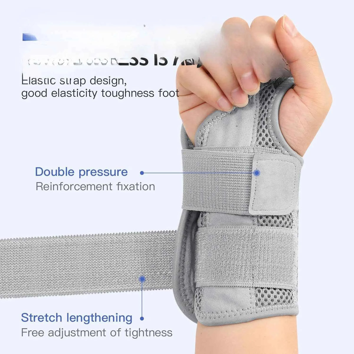 Wrist Brace for Carpal Tunnel. Support Brace with Splints. Hand Support for Arthritis, Tendonitis, Sprain Injuries, Wrist Pain 1PC