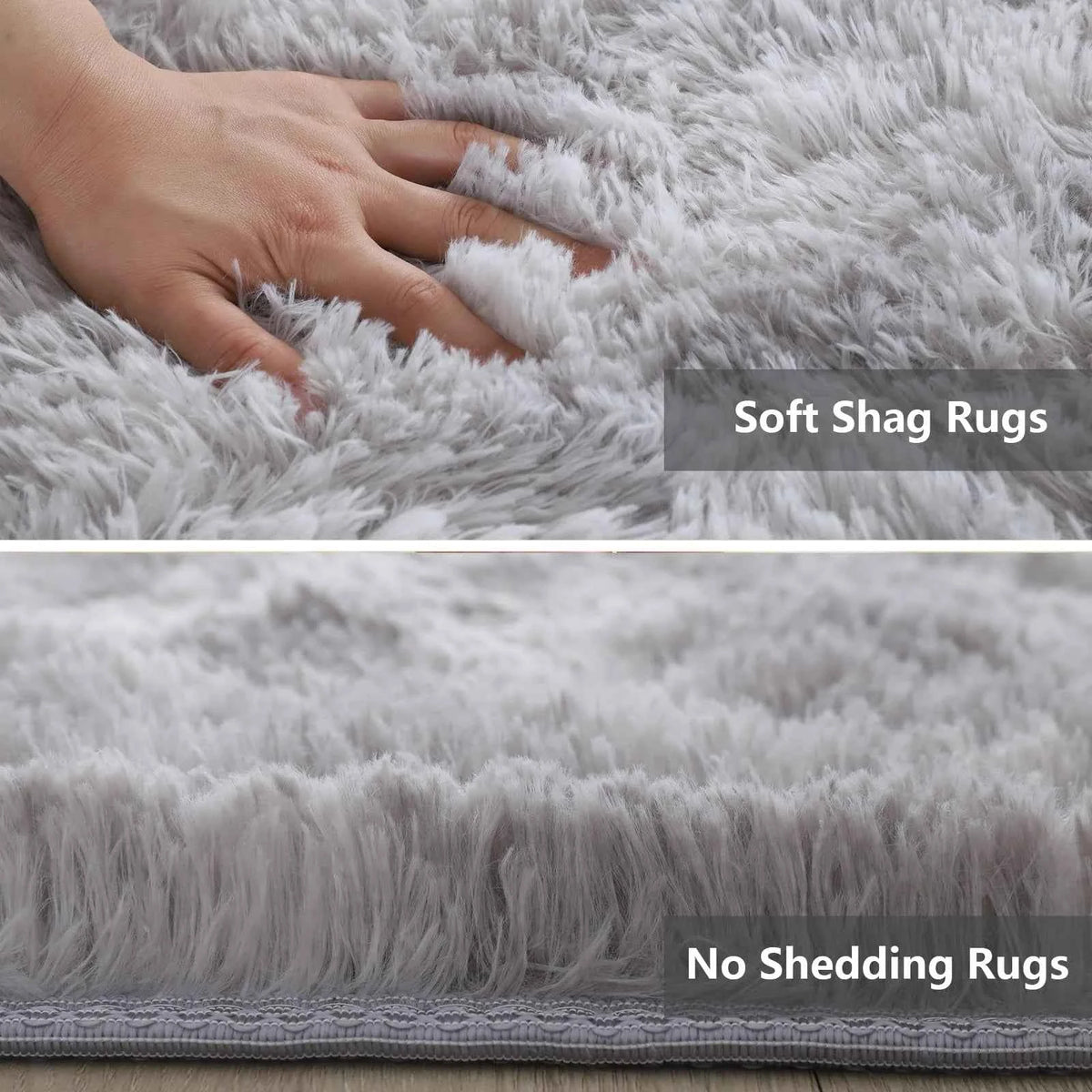 VIKAMA Ultra-Soft Puffy Rug Indoor Floor Mat, for any room of the home
