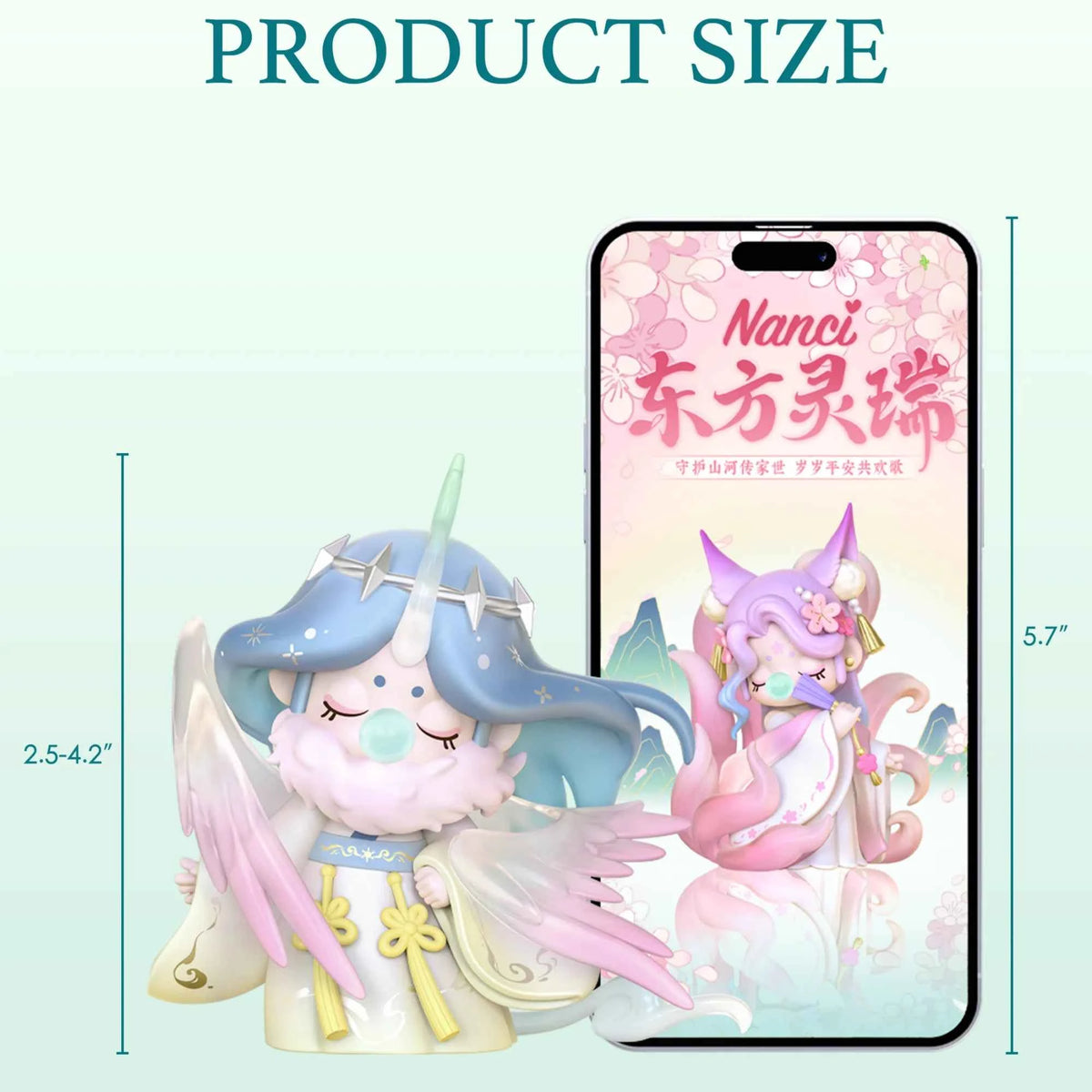 Rolife Nanci Blind Box Oriental Mythological Creatures. Action Figure Collectible Doll Toys Surprise Box for Kids, Friends, Adults