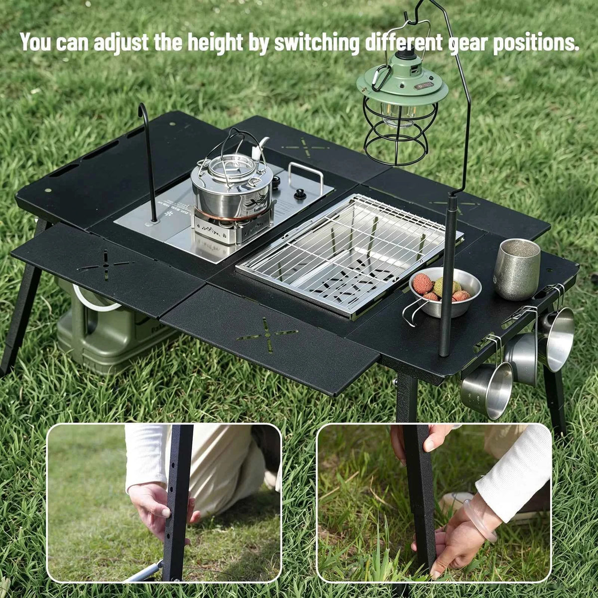 PAKICETUS Foldable Camping Table, Lightweight Portable Outdoor Utility Table.