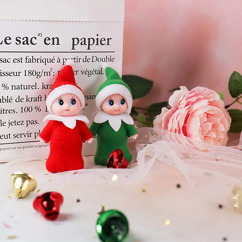 14 PCS Mini Elf Set.  Tiny Elves, Collectible Figurines, Christmas Decorations