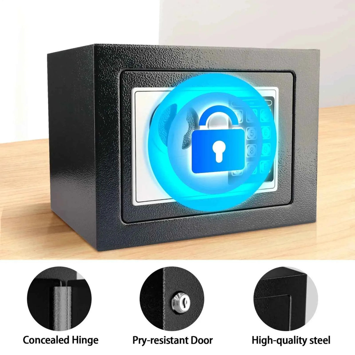 Digital Electronic Safe Box, Keypad Lock Security. Home, Office, Cash, Jewelry and more