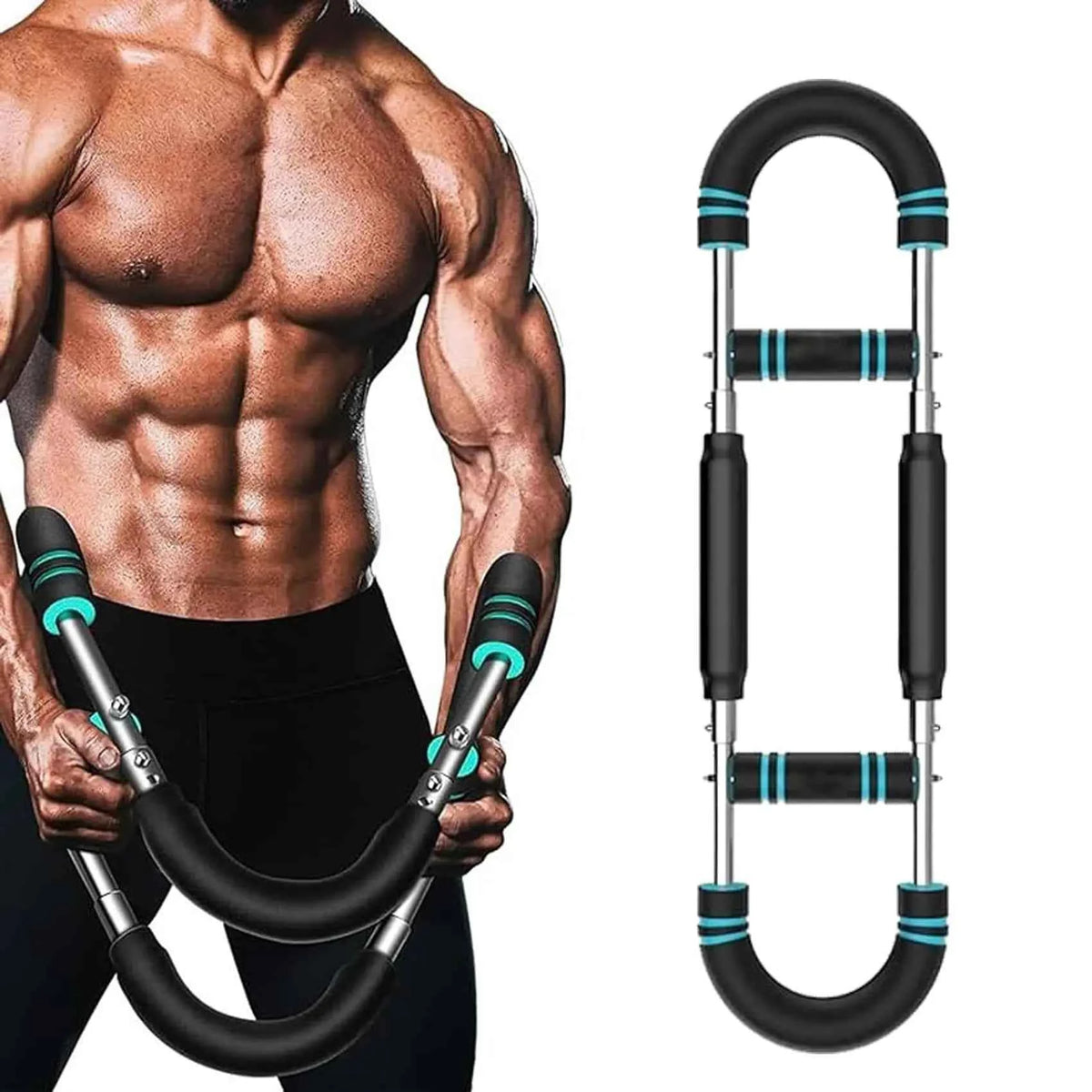 Adjustable and Detachable Arm Trainer With Resistance Bands. Chest Expander. Upper Body Strength Training Equipment