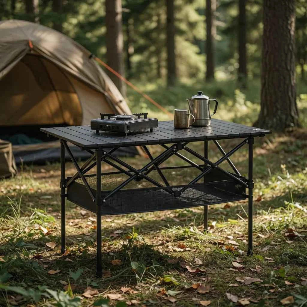 Portable Folding Outdoor Table, 95cm/120cm Lightweight