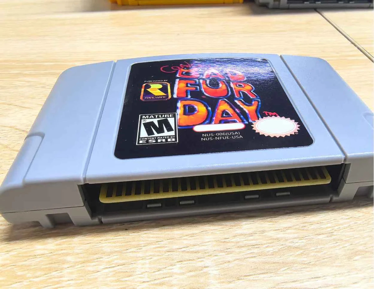 N64  Conkers Bad Fur Day, USA NTSC Version 64 Bit Console Video Games Cartridge. Collection, Gifts, Toys