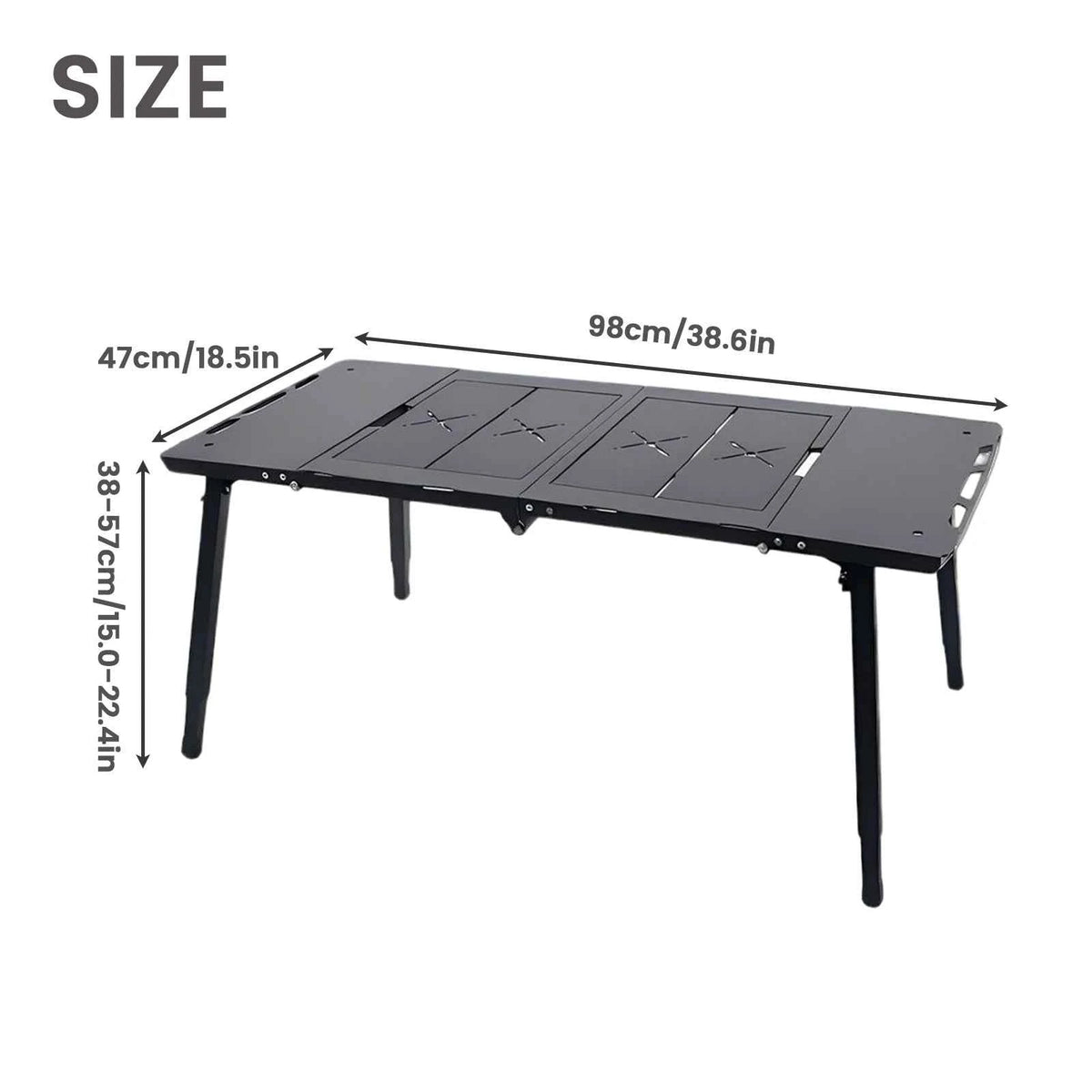 PAKICETUS Foldable Camping Table, Lightweight Portable Outdoor Utility Table.