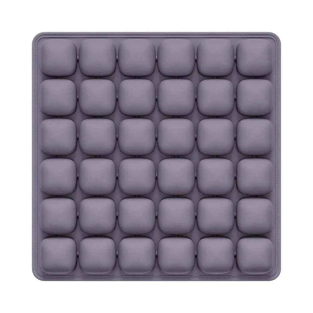 Adjustable Press-to-Inflate Seat Cushion | Pressure Relief for Office, Car & Airplane, Fabric Breathable & Anti-Slip,