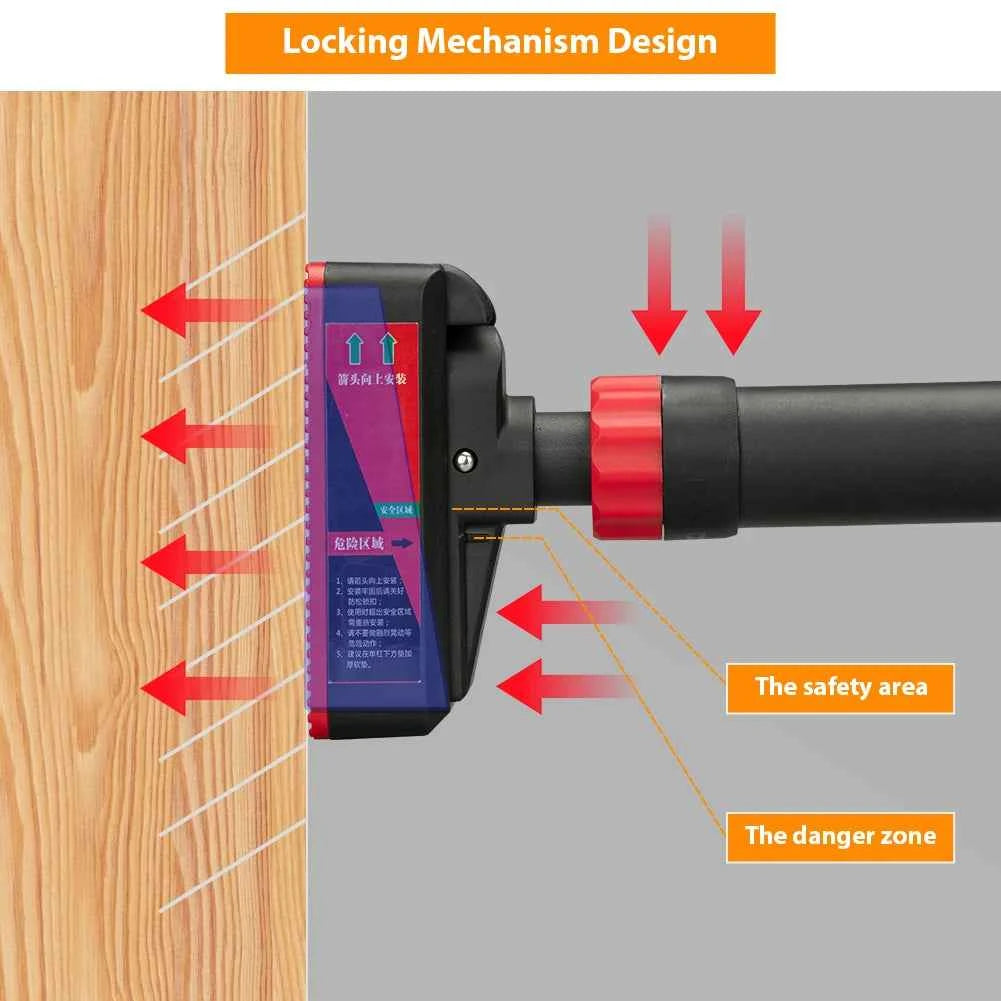 Strength Training Pull-up Bars with Level Gauge 69-92cm Adjustable Width 200kg Max Load Capacity