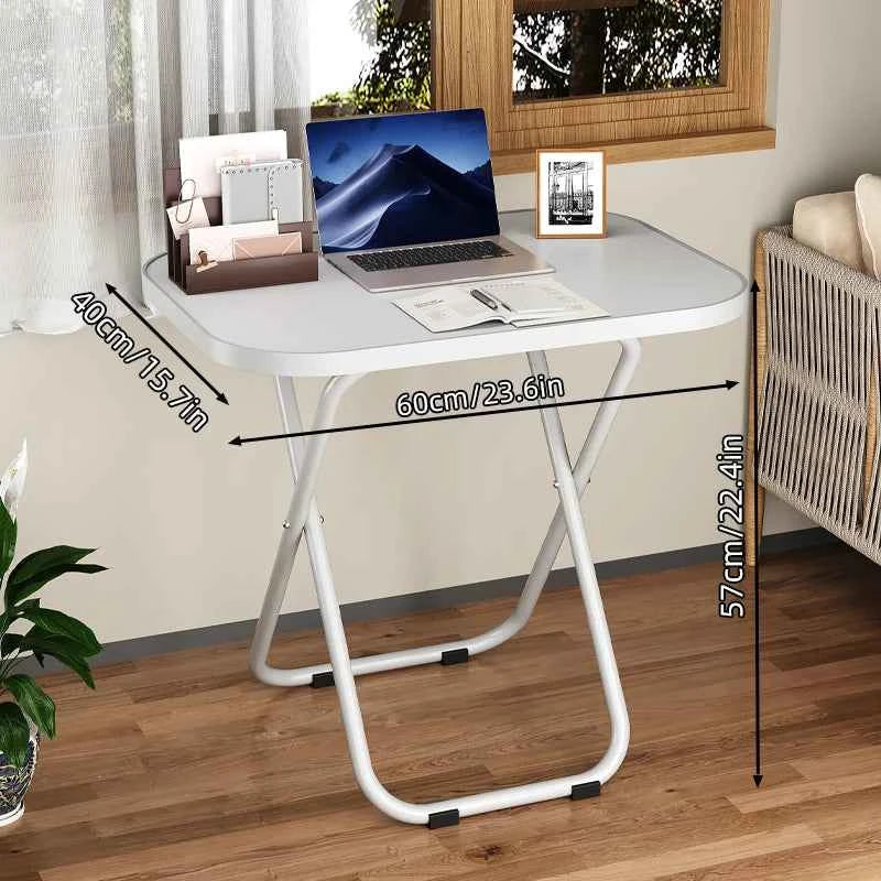 Stable Tray Table With No Assembly Required,  Foldable Snack Tables For Bed/Sofa/ Living Room