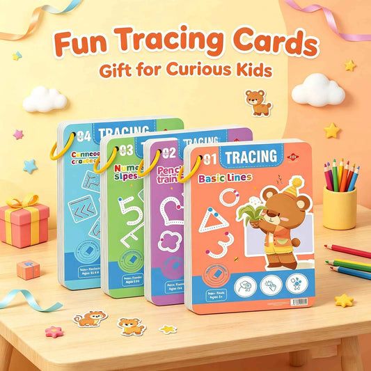 Reusable Magic Practice - 4-Book Set for Pen Control, Letters & Numbers | 128 Pages Handwriting Workbook for Kids Ages 3-8 | Homeschool & Classroom Supplies