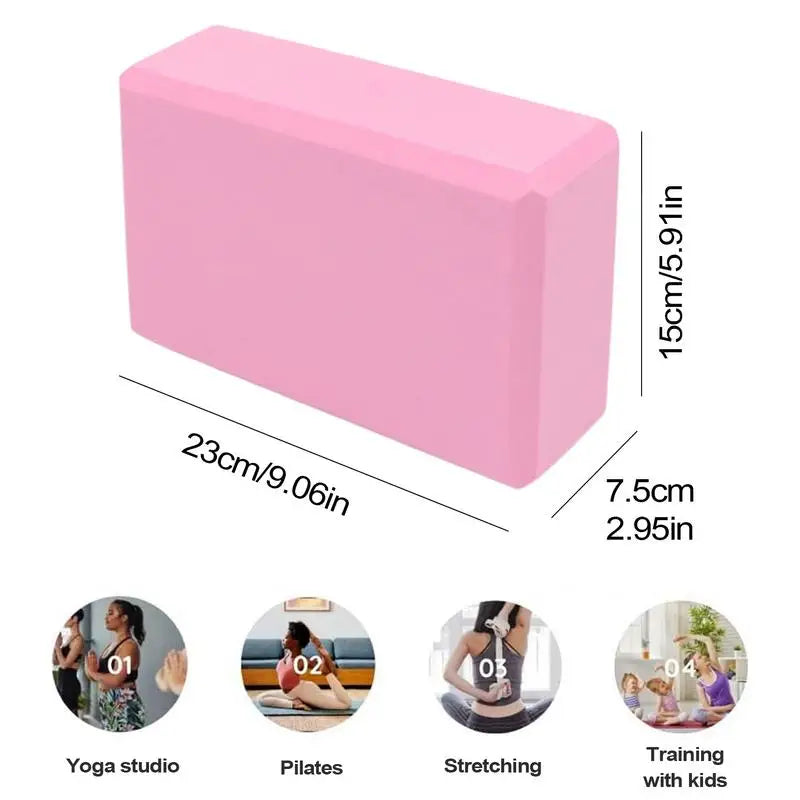 Pilates Block 2x Workout Blocks. Wedge Stretcher,  For Balance, Slip-Resistant Workout Tools For Yoga, Gym, Beginners Handstand