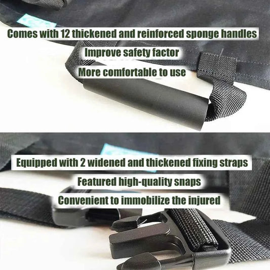 Medical First Aid Stretcher, Adjustable, Portable Emergency Rescue Soft Rack. Thickened Canvas. Elderly, Patients, and Paralyzed Transport