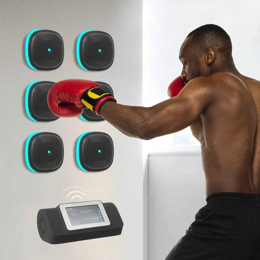6/8 Music Boxing Machine Split Target Fitness Equipment. Bluetooth Wall Target. Sandbag Agility Reaction. Training for Home