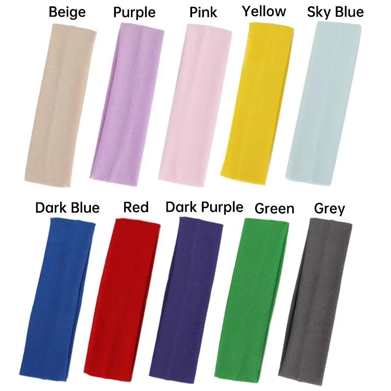 Simple Basic Solid Sports Yoga Headband, Elastic Hair Bands, Absorbs  Sweat, Headbands for Men And Women.