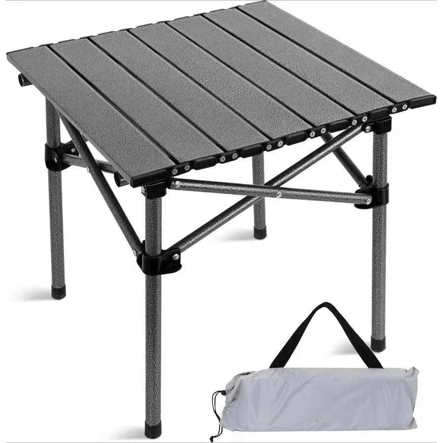 Portable Lightweight Collapsible Outdoor Table With Carry Bag, Sturdy Legs & Large Flat Surface For Picnics, BBQs, Beach, Hiking, Tailgating - Compact & Durable Design