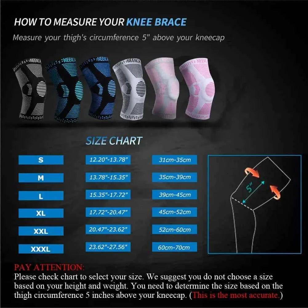 NEENCA Copper Knee Brace Knee Support with Patella. Gel Pad &Side Stabilizers for Knee Pain. Sport, Arthritis, ACL  and Joint Pain Relief