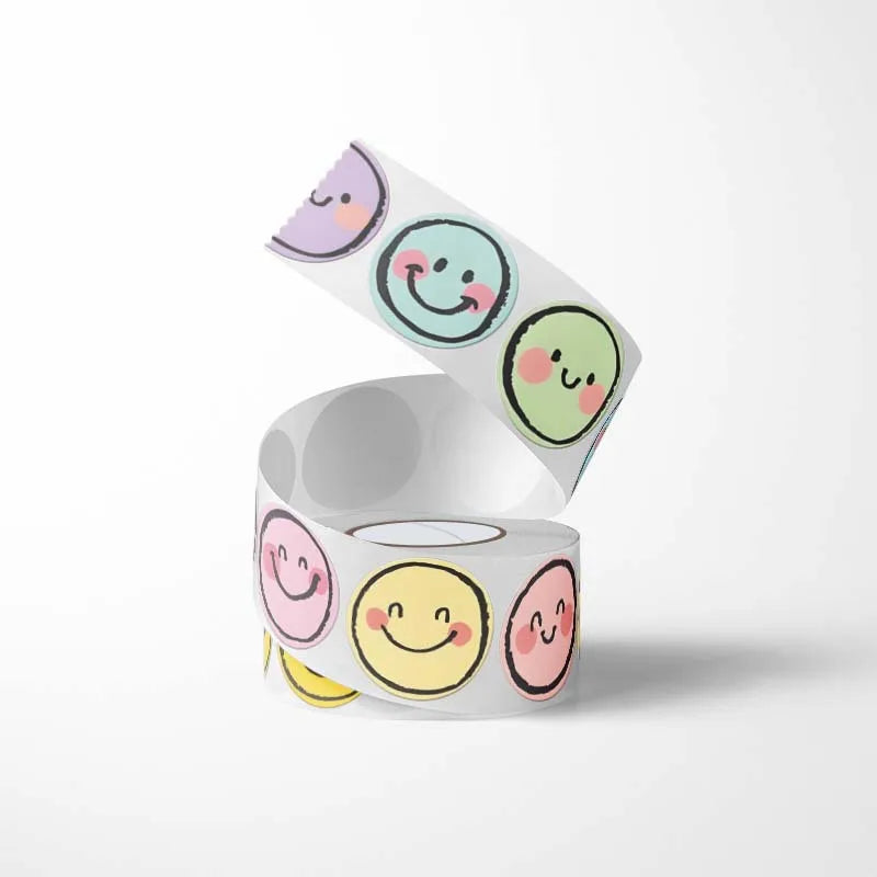 100-500Pcs Cute Kids Reward Stickers that are Self-Adhesive. Thank You Sealing Labels,