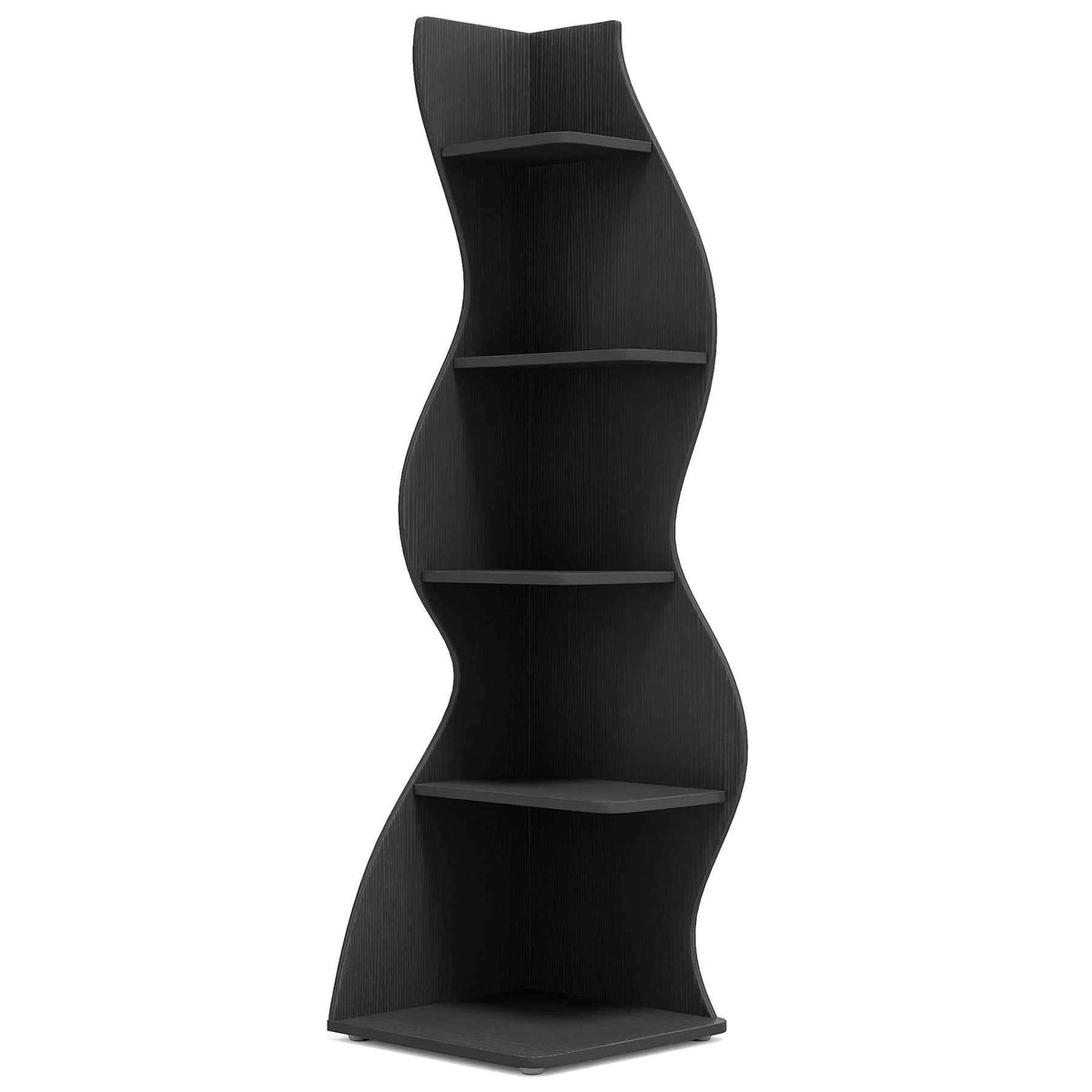 Tribesigns Corner Shelf, Stylish 5-Tier Corner Bookshelf,  Storage Rack. Plant Stand