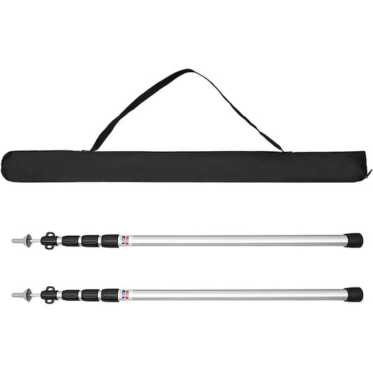 Adjustable Aluminum Telescopic Canopy Poles. Heavy Duty Wind Resistant Camping Awning Support Rods - Myaccessoriesstore