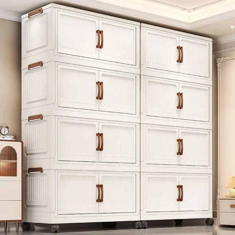 Thickened Home Storage Cabinet .No-Install.  Plastic Cabinet.  Multi-Purpose Organizer