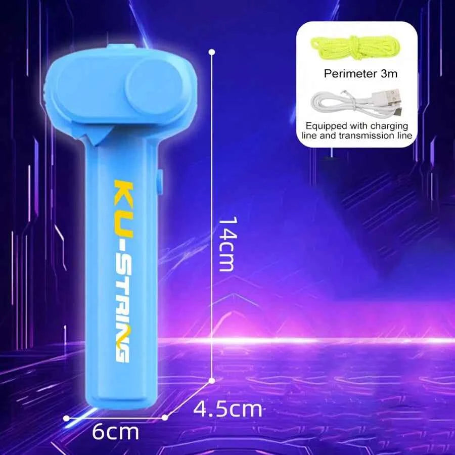 Glowing Rope Launcher Toy, a flying rope loop in the air, brings endless tricks and fun, suitable for outdoor festival party