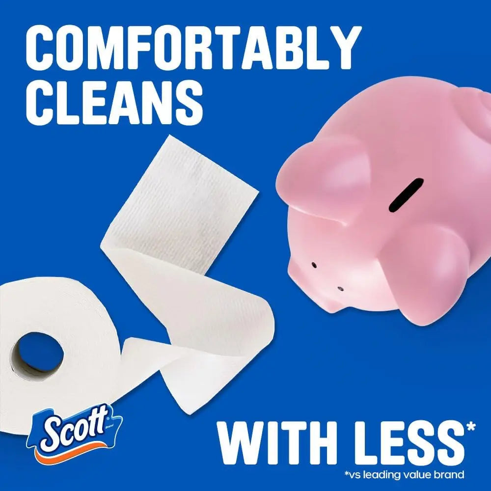 Toilet Paper, 12 Triple Rolls, 231 Sheets per Roll, Septic-Safe, 1-Ply Toilet Tissue