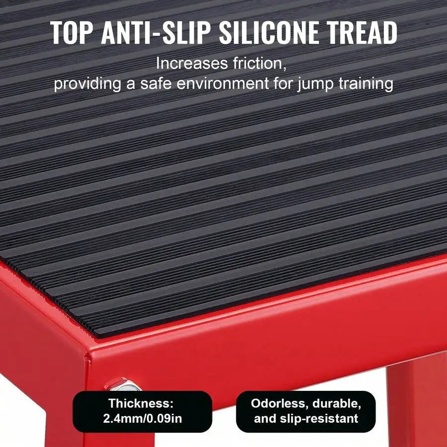 Plyometric Jump Box 12 To 30 Inch. Steel Plyometric Platform And Jumping Agility Box. Anti-Slip Fitness Exercise Step Up