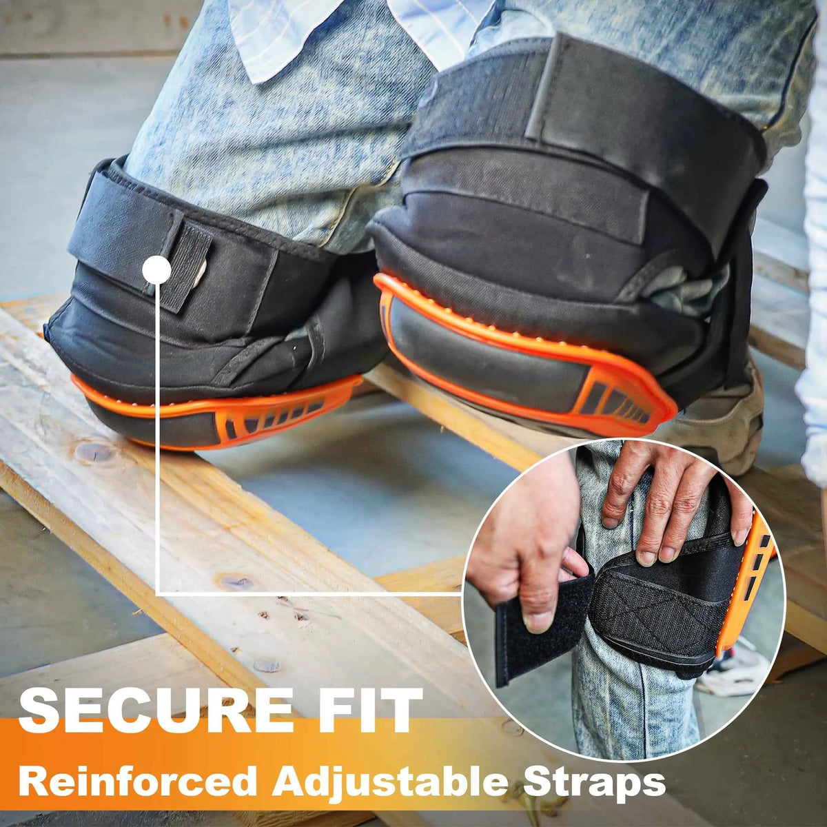HERZO Knee Pads For Heavy Duty Knee Protection Comfortable Anti-slip, Work, Construction