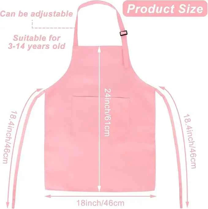 8-24PCS Adjustable Apron Bulk with 2 Pockets DIY Painting Aprons for Baking, Painting, Birthday Party Favors. Different Colors