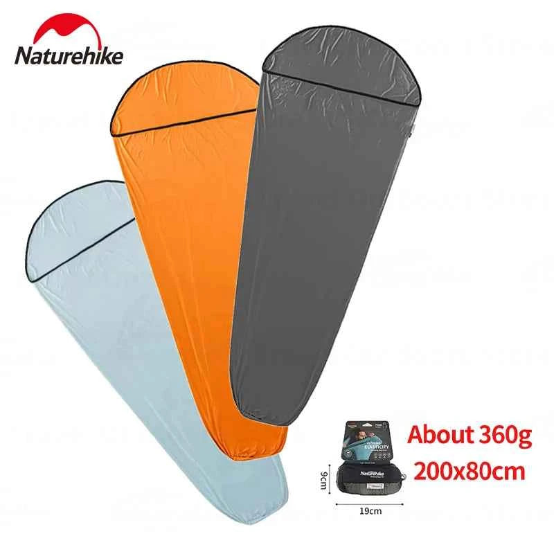 Naturehike Outdoor Camping Sleeping Bag Liner, High Elasticity, Portable Ultralight Travel Sheet. Mummy Portable Sleeping Bag Liner