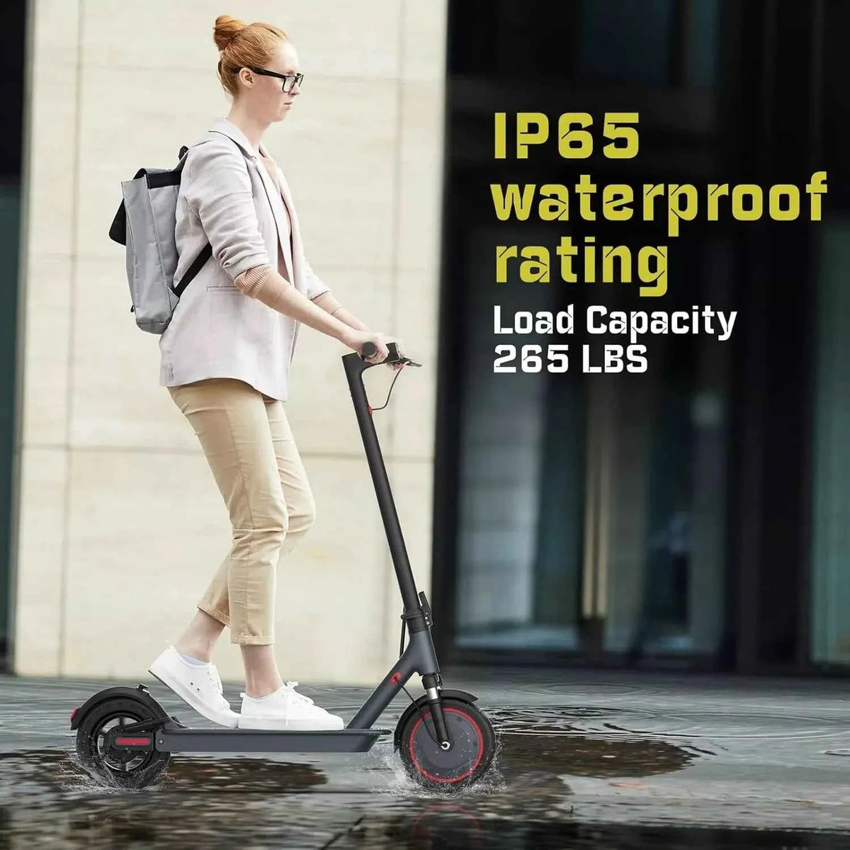 AOVOPRO TMAX 10inch Electric Scooter, 500W, 22MPH. For Adult. TUYA  APP Smart Scooter, Shock-absorbing Anti-skid Folding Electric Scooter