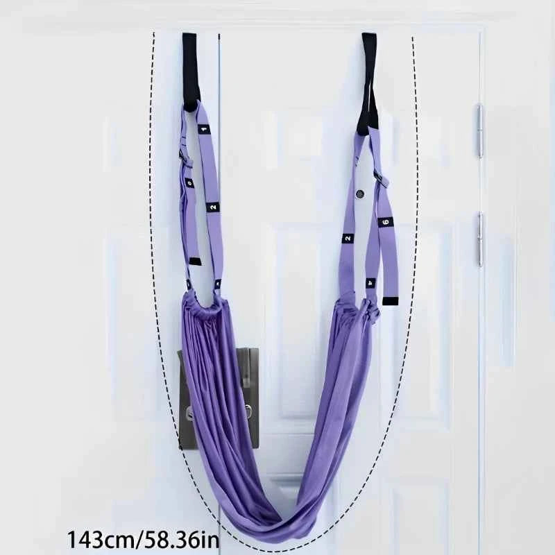 Adjustable Aerial Yoga Strap. Pull Rope Women Hammock. Stretch and Leg Splits Trainer.  Gym Belt that can Swing. Stretching Fitness