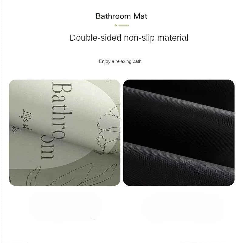 Long Kitchen Runner Floor Mat. Diatomaceous Earth Rubber Backed. Non Slip, Absorbent Thick Rug for Bathroom and Entrance