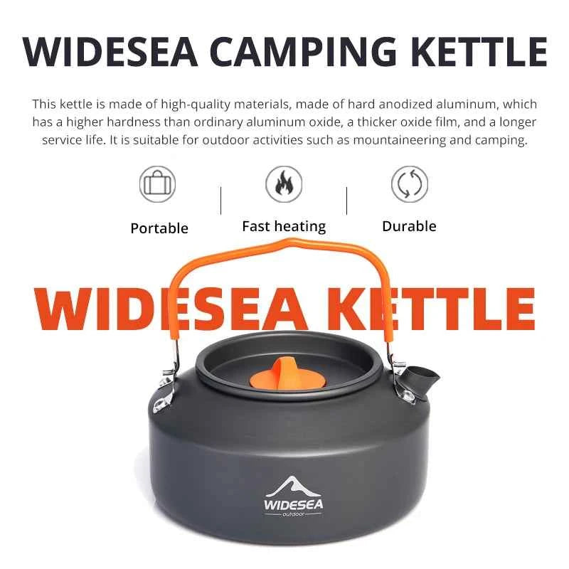 Camping Tableware, Outdoor Cookware, Set Pots,l Tourist kettle, coffee cup,  filte Kitchen Equipment, Gear, Utensils, Hiking, Picnic, Travel