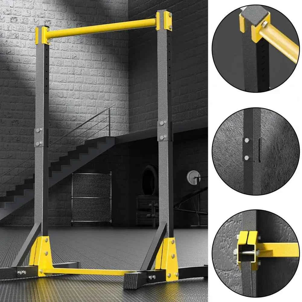Portable Pull-up Bar Station, Free Standing Pull Up Bar for Home Gym, Pull Up Stand Station 400LBS with 11 Gears Adjustment