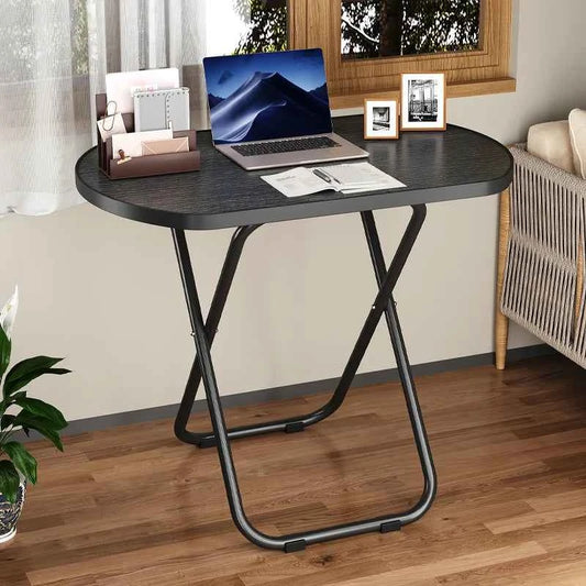 Stable Tray Table With No Assembly Required,  Foldable Snack Tables For Bed/Sofa/ Living Room