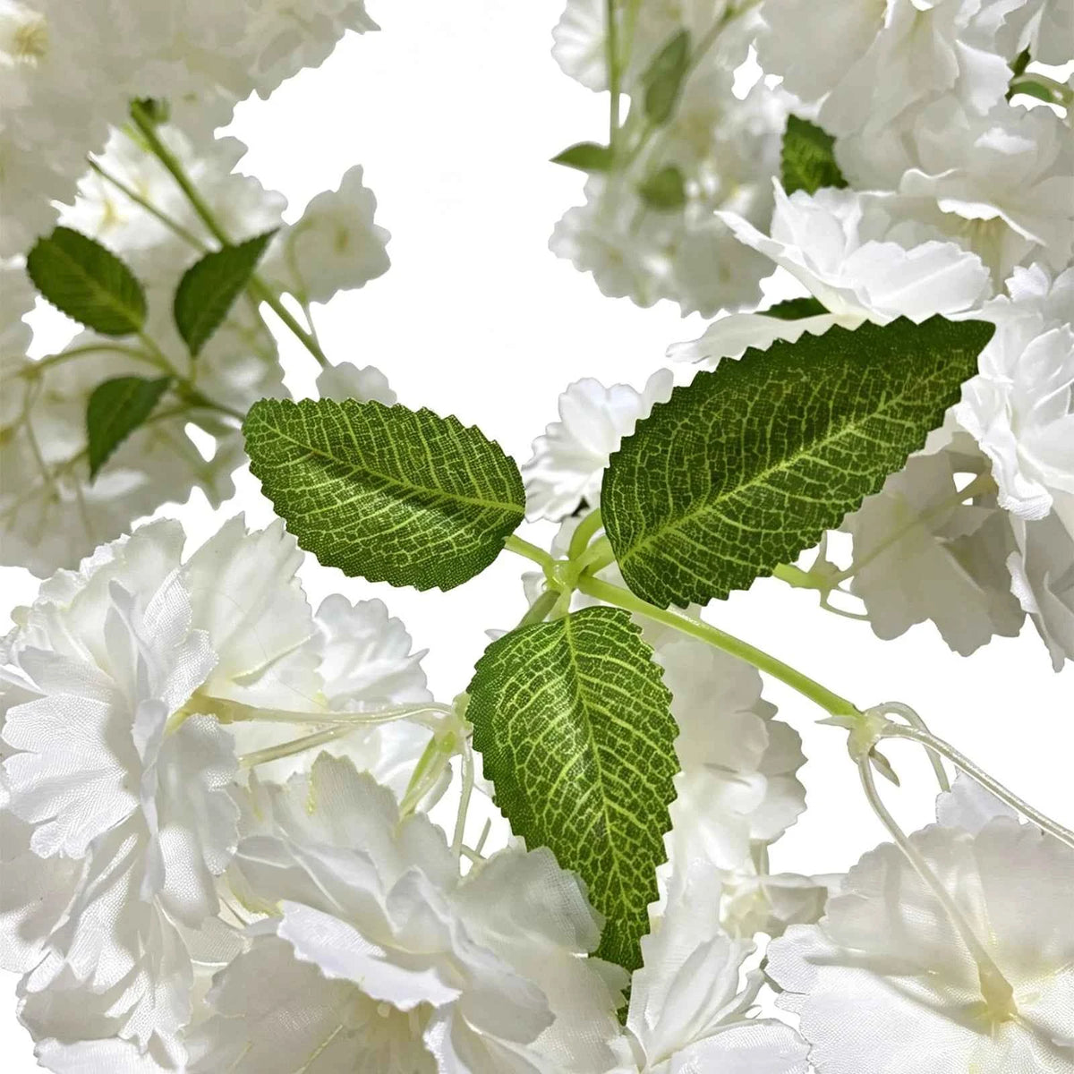 Artificial Cherry Blossom Tree, White Flower Faux Plant in Pot for Home,Office,Wedding,Garden,Party,Hotel Decoration