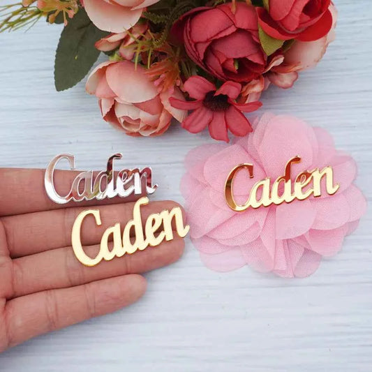 Custom Acrylic Mirror Name Tags. Personalized Name Labels, Gift Name Decoration For All Special Events