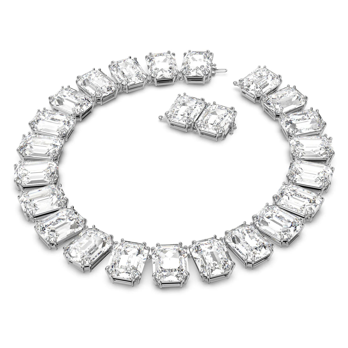 2026 New Product: Gold Collar, Austrian Purple Crystal Pendant, Luxurious Square Sugar, High Grade Bracelet