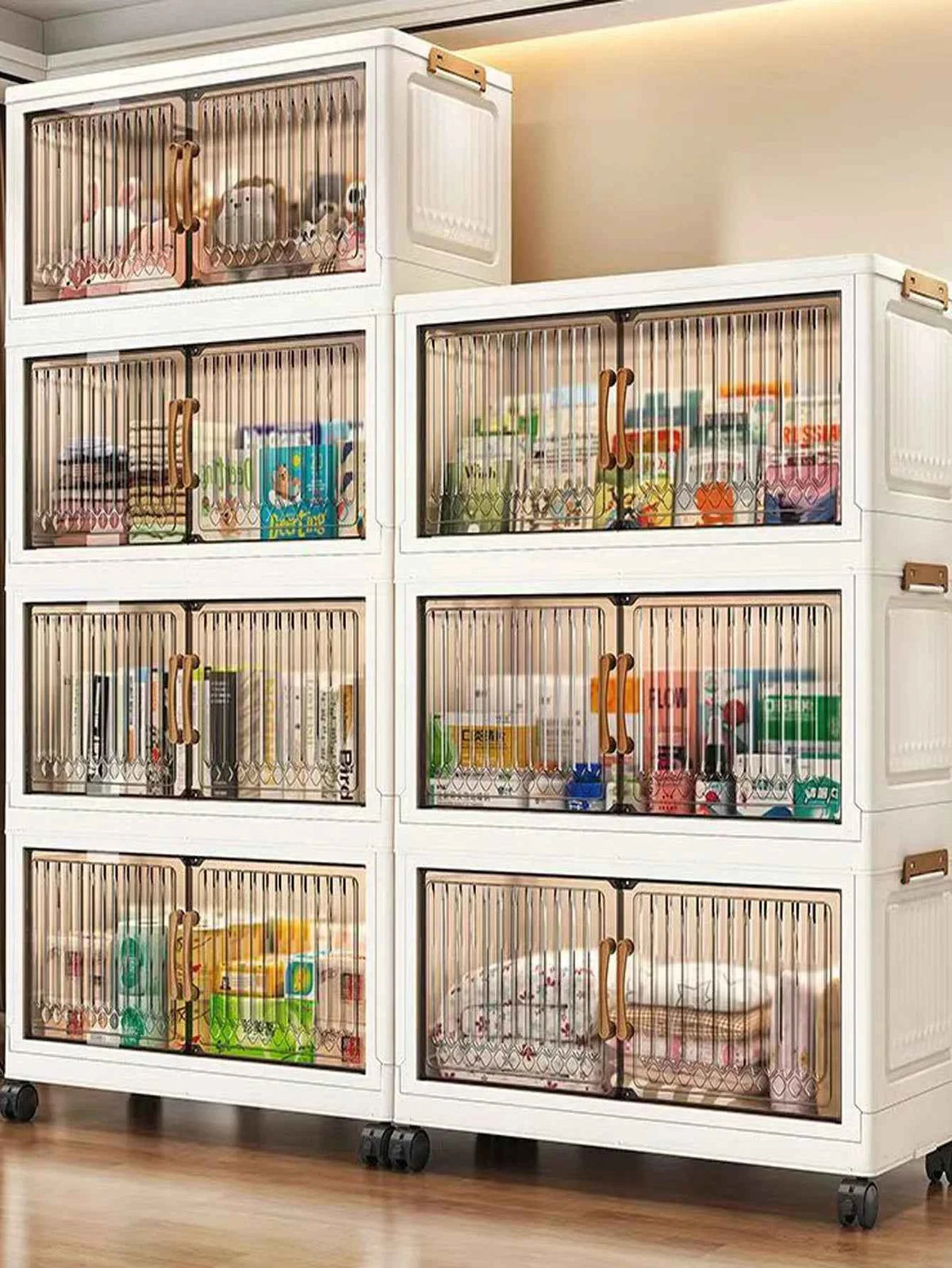 Foldable Storage Cabinet, No Installation Required, Multi-Layer Household Bedroom Clothes and Quilt Storage Cabinet, Extra-Large