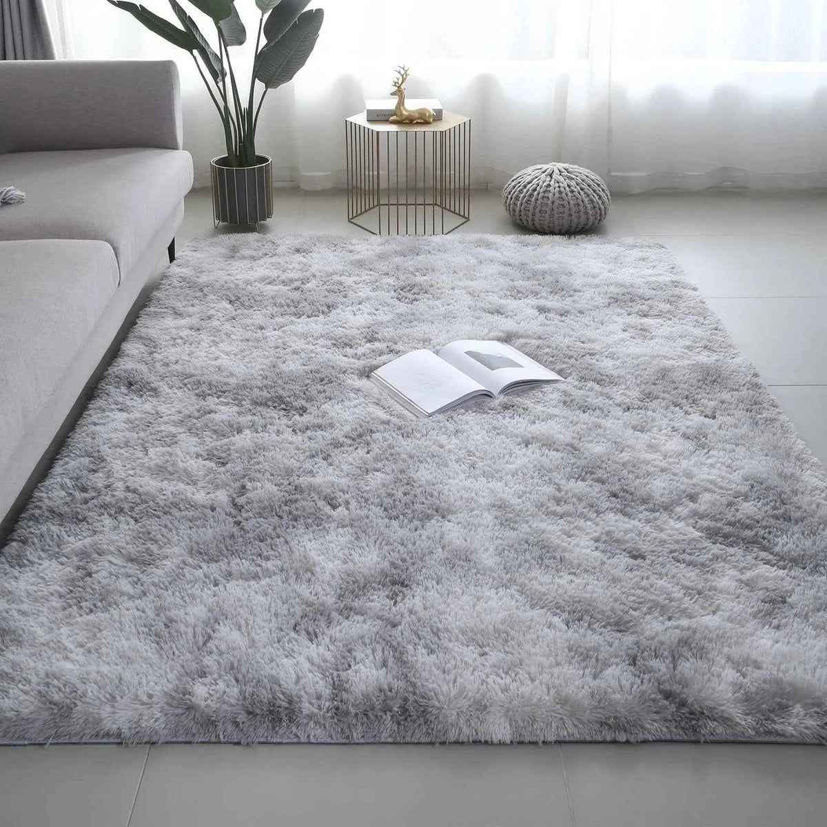 VIKAMA Ultra-Soft Puffy Rug Indoor Floor Mat, for any room of the home